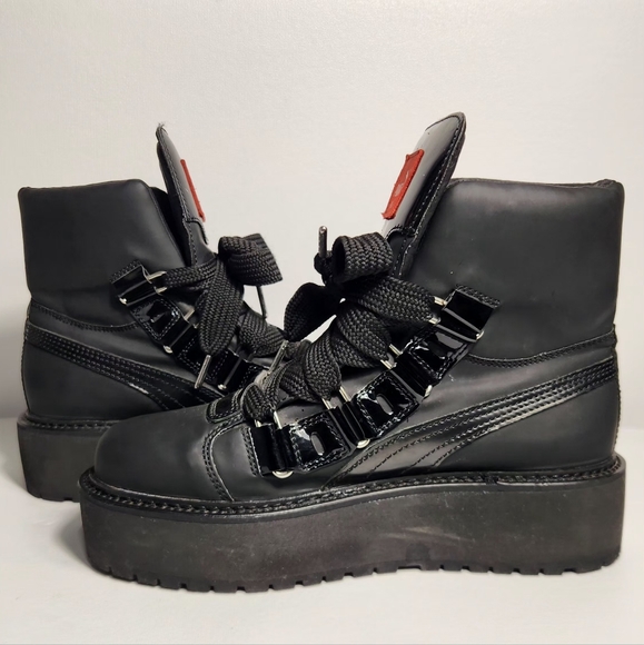 Puma Fenty By Rihanna Sneaker Combat Boot Platform Women Size 8 - Picture 8 of 10